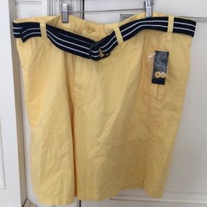 Club Room Yellow Men's Shorts NO BELT.